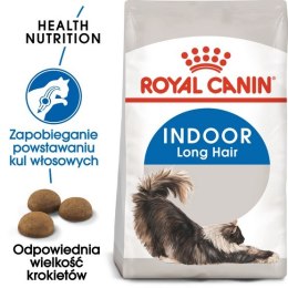 Royal Canin Indoor Long Hair karma sucha dla kotów dorosłych, długowłose, przebywających wyłącznie w domu 2kg