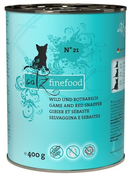 Catz Finefood Classic N.21 Dziczyzna i Karmazyn puszka 400g