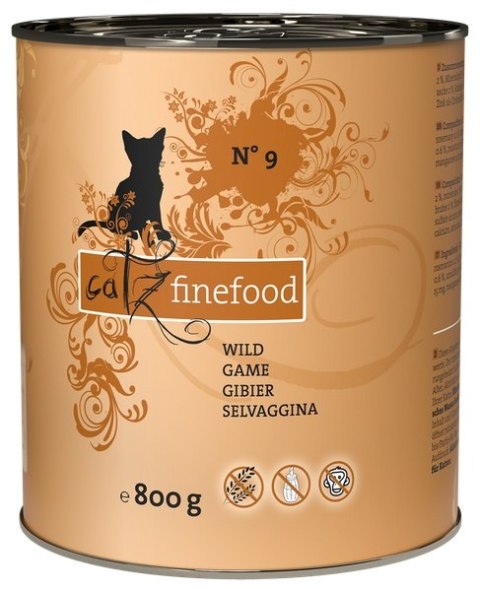 Catz Finefood Classic N.09 Dziczyzna puszka 800g