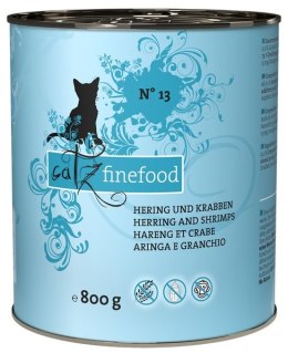 Catz Finefood Classic N.13 Śledź i Krewetki puszka 800g