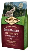 Carnilove Cat Duck & Pheasant Hairball Control - kaczka i bażant 2kg