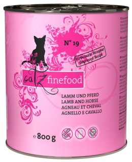 Catz Finefood Classic N.19 Jagnięcina i Konina puszka 800g