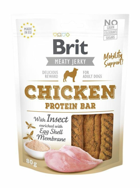 BRIT SNACK JERKY CHICKEN BAR 80g