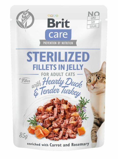 BRIT CARE STERILIZED DUCK&TURKEY saszetka 85g