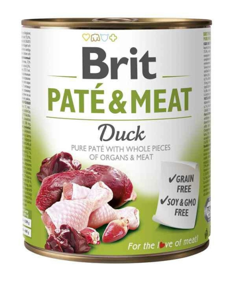 BRIT PATE&MEAT DUCK puszka 800g