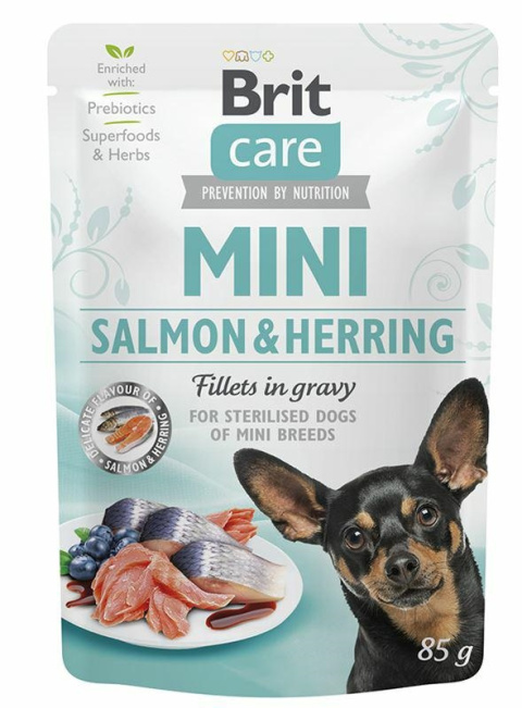 BRIT CARE MINI SALMON & HERRING saszetka 85g