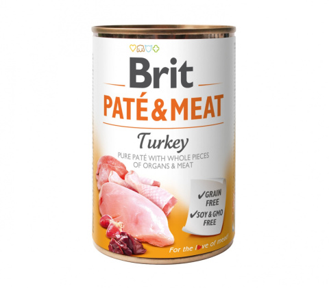 BRIT PATE&MEAT TURKEY puszka 400g