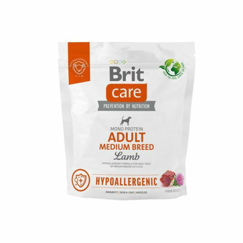 BRIT CARE ADULT MEDIUM LAMB HYPOALLERGENIC 1kg