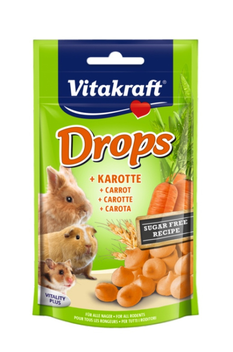 VITAKRAFT DROPSY KRÓLIK MARCHEWKA 75g