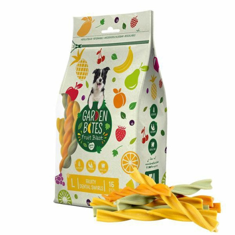 GARDEN BITES FRUITY DENTAL SWIRLS L 15 szt.