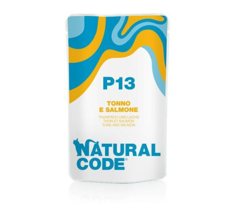 NATURAL CODE P13 TUŃCZYK ŁOSOŚ saszetka 70g