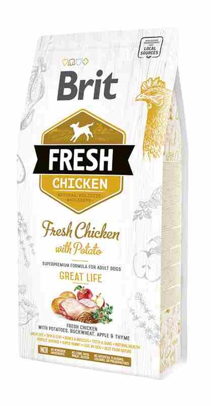 BRIT FRESH ADULT CHICKEN & POTATO 2,5kg