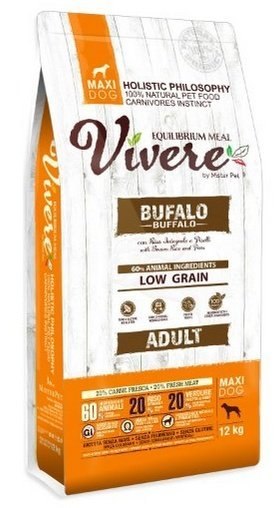 Vivere Dog Maxi Adult Buffalo 12kg