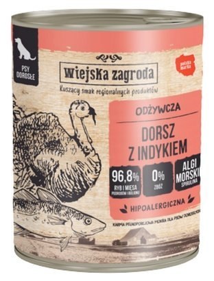 Wiejska Zagroda Dorsz z indykiem puszka 800g