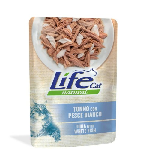 LIFE CAT TUNA + WHITE FISH saszetka 70g