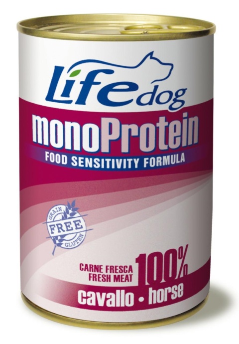 LIFE DOG HORSE MONOPROTEIN puszka 400g