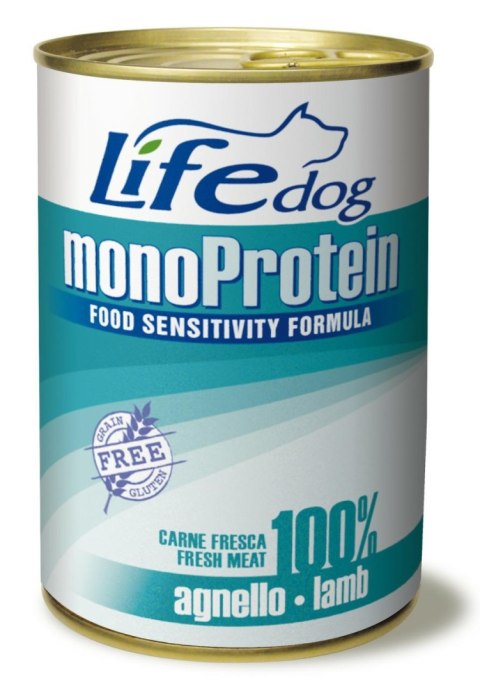 LIFE DOG LAMB MONOPROTEIN puszka 400g