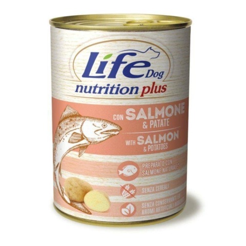 LIFE DOG SALMON + POTATOES puszka 400g