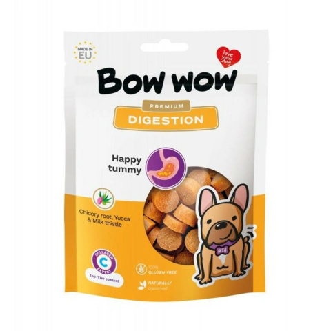 BOW WOW 821 PREMIUM DIGESTION CHICORRY ROOT & YUCCA & MILK THISTLE przysmak 60g