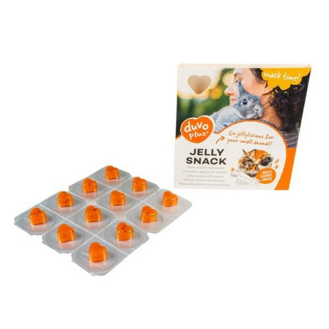 DUVO+ PRZYSMAK DLA GRYZONIA Z MARCHEWKĄ - JELLY SNACK CARROT 12szt