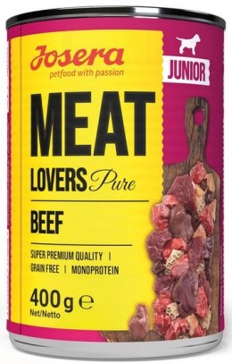 Josera Meat Lovers Pure Junior Wołowina puszka 400g