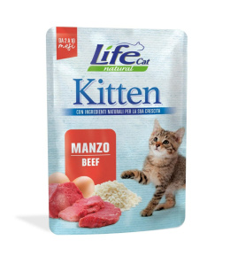 LIFE CAT KITTEN BEEF saszetka 70g