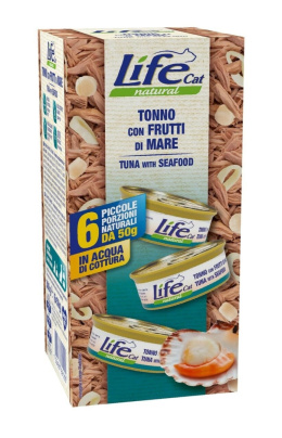 LIFE CAT MULTIBOX TUNA + SEAFOOD puszki 6 x 50g