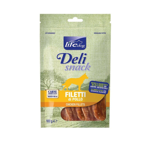 LIFE DOG CHICKEN FILLETS JERKIES 100g