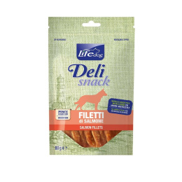 LIFE DOG SALMON FILLETS JERKIES 80g