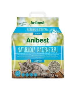 ANIBEST 10L ( 4.3kg ) Żwirek drewniany zbrylający