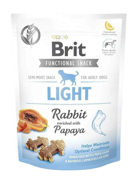 BRIT PIES SNACK LIGHT RABBIT PAPAYA 150g