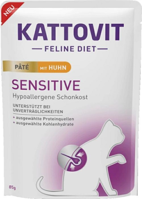 KATTOVIT PATE SENSITIVE KURCZAK saszetka 85g