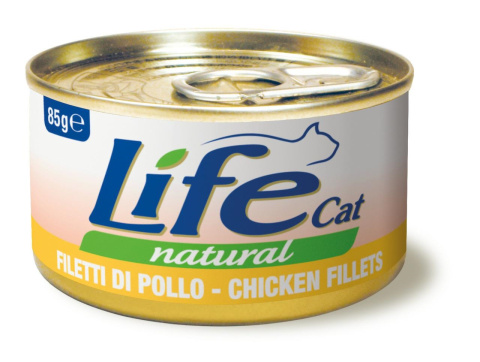 LIFE CAT CHICKEN FILLETS puszka 85g