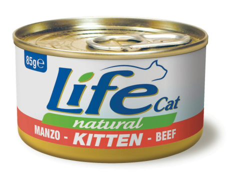 LIFE CAT KITTEN BEEF puszka 85g