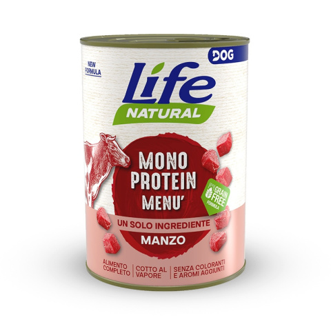 LIFE DOG MONOPROTEIN BEEF puszka 400g