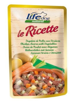 LIFE DOG LIVERS + VEGETABLES LE RICETTE saszetka 95g