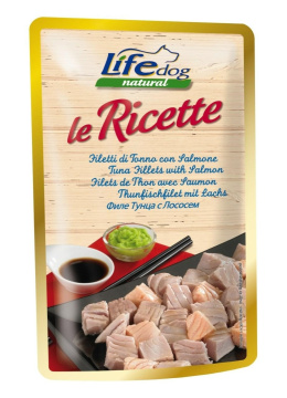 LIFE DOG TUNA + SALMON LE RICETTE saszetka 95g