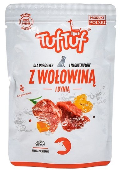 TUF TUF Wołowina z dynią i ziemniakami dla psa saszetka 500g